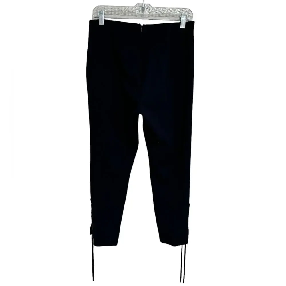 Rag & Bone Simone Lace Up Pants in Navy Blue - Size 10
